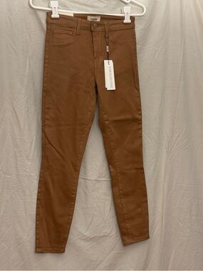 NWT L'AGENCE Skinny High-Rise Jeans in Brown 25